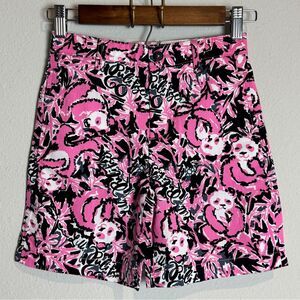 Lilly Pulitzer Hangin With My Boo Panda Beaumont Shorts Boy's 6 NWT